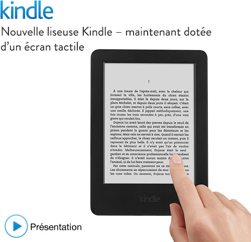 Liseuse Kindle Amazon, tactile 6 pouces reconditionnée à 44€ livrée 