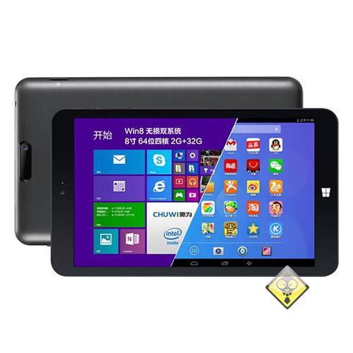Chuwi vi8 tablette 8 pouces Dual Boot Android/Windows 8.1 à 107€ livrée