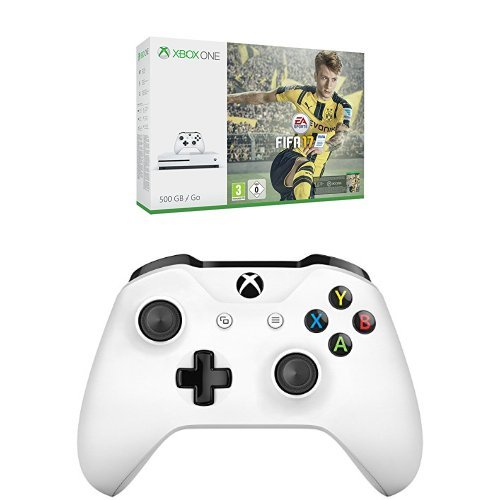 Console Xbox ONE S 500Go + 2ème manette + FIFA 17 à 299,99€