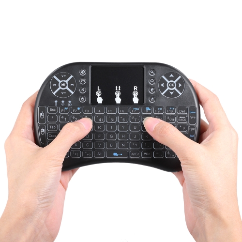 Mini clavier touchpad AZERTY rétro-éclairé sans fil à 5.34€ 