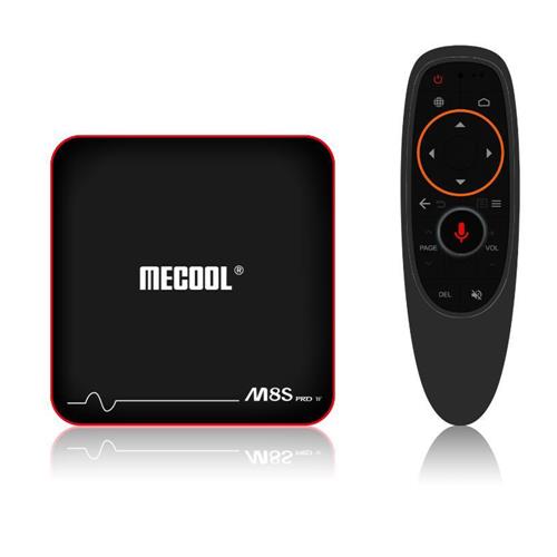 Box sous Android TV 7 Mecool M8S PRO W avec télécommande vocale à 32€02 (testée 4 étoiles)