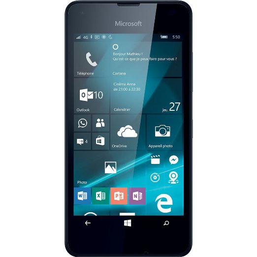 Smartphone 4G Windows 10 Lumia 550 4,7 pouces HD 69€90 (ODR 30€)