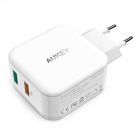Chargeur USB AUKEY, 2 ports, Quick charge 2.0, intelligent AiPower 5€99