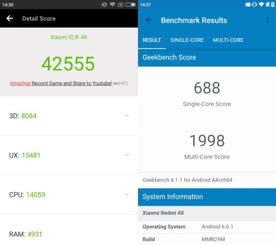 Le petit Snapdragon 435 fait bien son travail