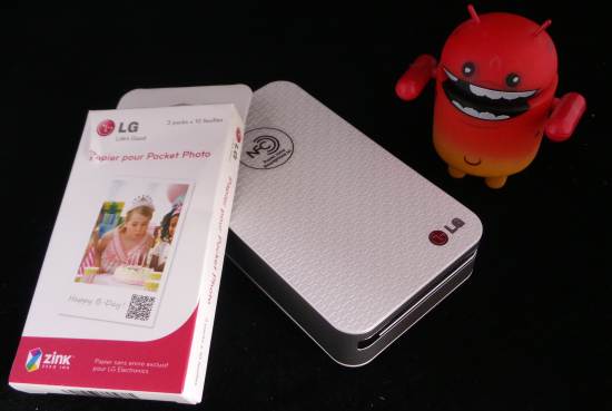 Test de la Pocket LG PD233, Imprimante photo pour Smartphone 