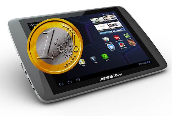Tablette tactile à 1€ par jour, Archos riposte avec Bouygues à 66 c
