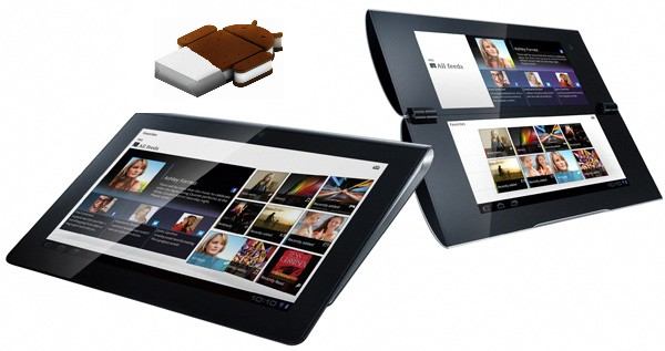 Android 4 ICS sur les tablettes S et P Sony