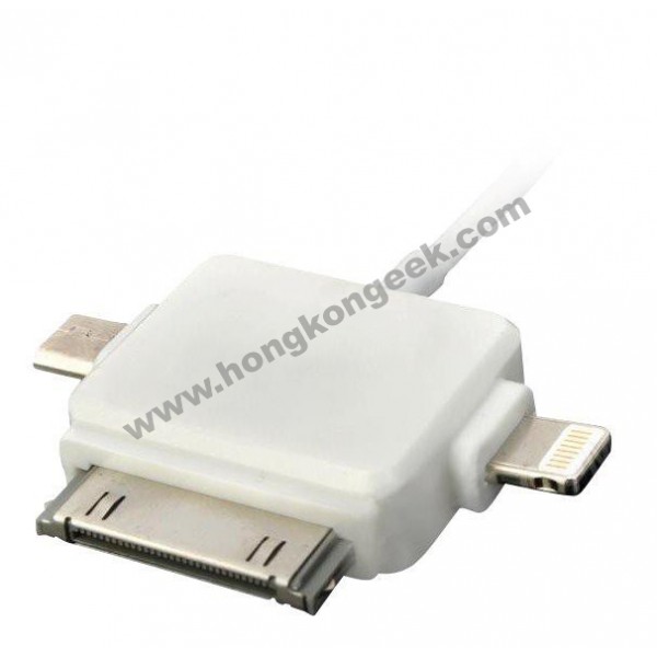 Câble universel Micro Usb / Apple 30 broches / Lightning 4€ livré