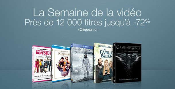 Semaine de la vidéo chez Amazon, jusque -72%, sélection de coffrets blu-ray