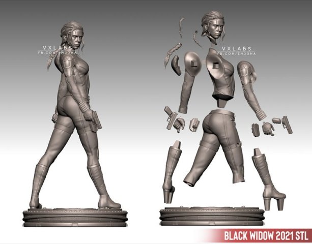 Les grandes figurines s'impriment en plusieurs parties