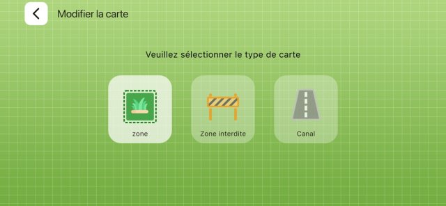 Les trois choix de gestion de carte