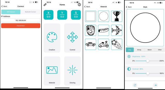 Quelques écran de l'application mobile MAkerbase générique