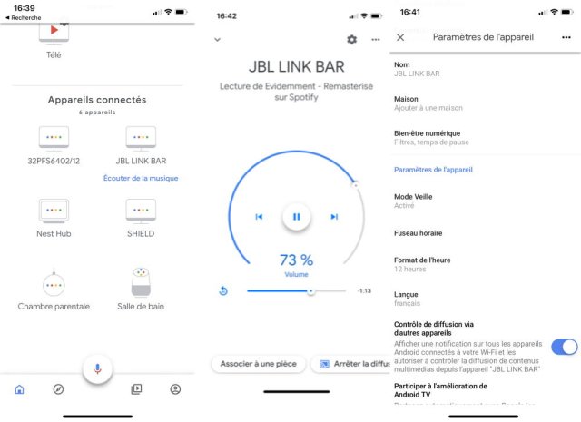 La JBL LINK BAR N'est pas reconnue come une enceinte
