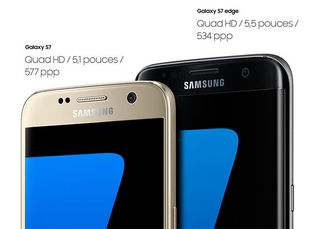 Smartphone 5.5" Samsung Galaxy S7 Edge, plusieurs couleurs, 399€ (via ODR 70€) @ Rueducommerce