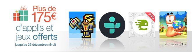 Plus de 175€ de top applis et jeux offerts avec l'App-Shop Amazon