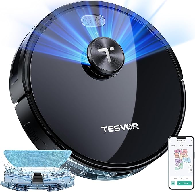 Tesvor S5 Max, un aspirateur robot puissant avec Lidar et bloc serpillière connecté à mini prix : 129€ entrepôt UE