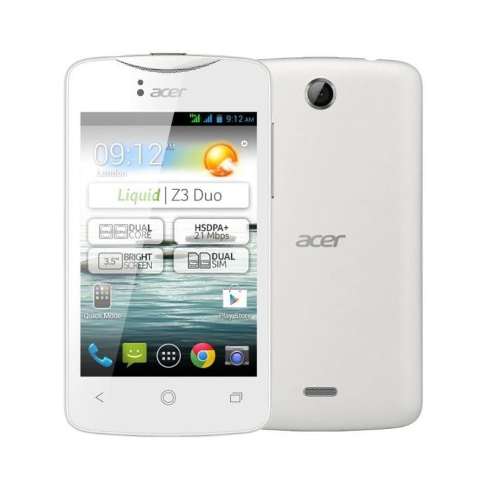 Pack Acer Z3 Blanc + Carte SIM JOE Mobile + 12 mois de forfait 72€ !