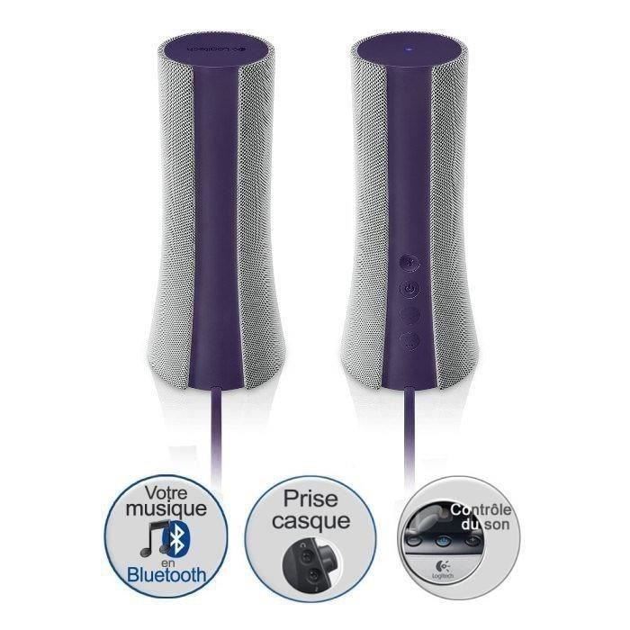 Logitech enceintes Bluetooth Z600 Violet 29€99 (lancées à 149 €)