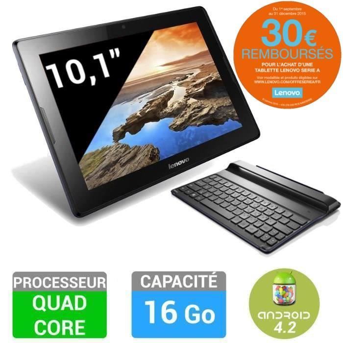 Tablette 10,1″ HD Lenovo IdeaTabA10-70 avec Clavier à 99,99€ (ODR)
