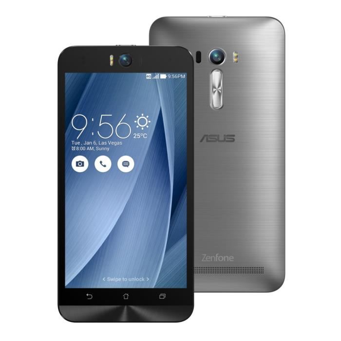 Smartphone 4G Asus ZenFone 2 Selfie Argent 5.5'' 3 Go RAM, 32 Go ROM à 199.8€
