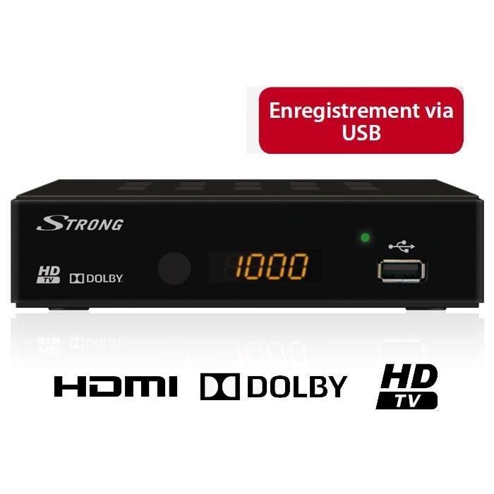 Décodeur TNT HD STRONG SRT 8202 multimédia à 24€99