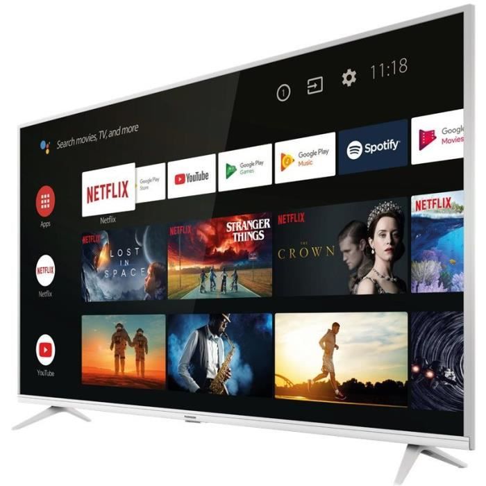 TV AndroidTV THOMSON 43 pouces 43UE6400W 4K UHD à 299€