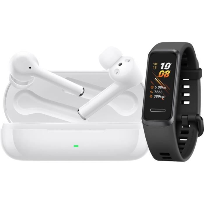 Écouteurs sans-fil Huawei Freebuds 3i à réduction de bruit et Bracelet connectée Huawei Band 4 offert pour 99,99 € 