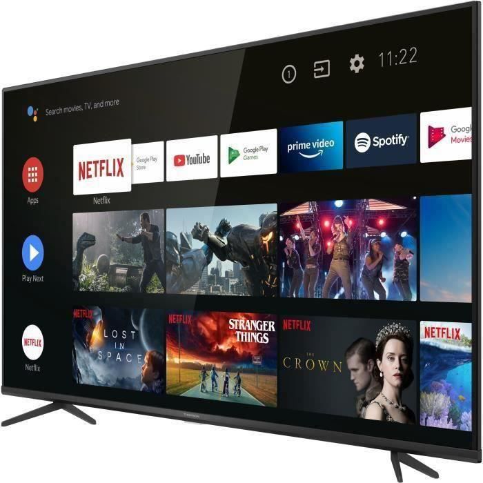 La SMART TV 4K THOMSON 50UZ6420 50 pouces avec AndroidTV à 355€99