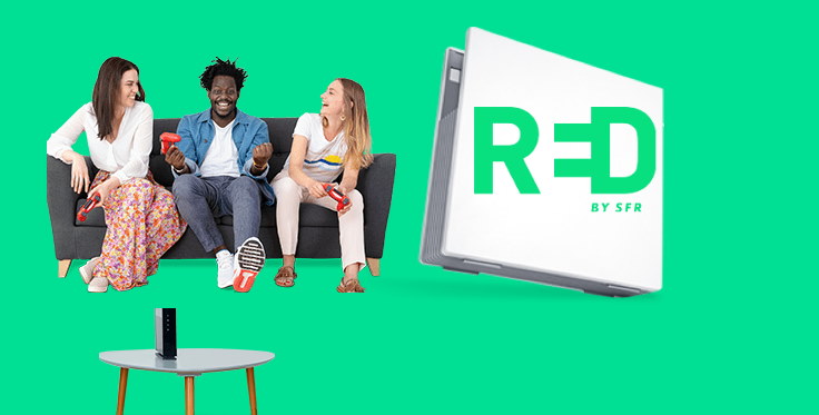 Abonnement BOX ADSL SFR RED avec téléphonie vers mobile, à vie sans engagement 15€ par mois