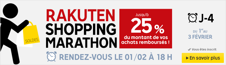 Marathon Rakuten Priceminister, jusque 25% de bon d'achat sur tout