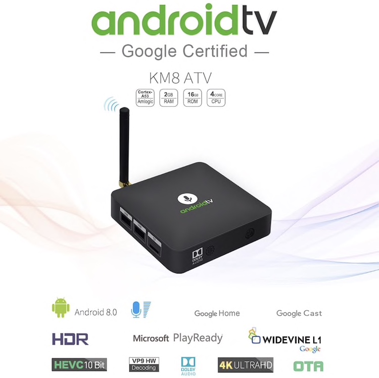 Mecool KM8, BOX TV 4K Android TV avec certification Google ANDROID TV à 47€88 (testée)