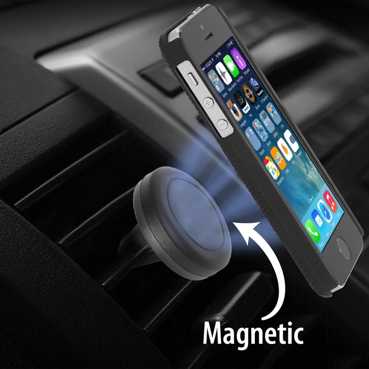 Support voiture Smartphone magnétique universel grille d'aération à 0.83€ 