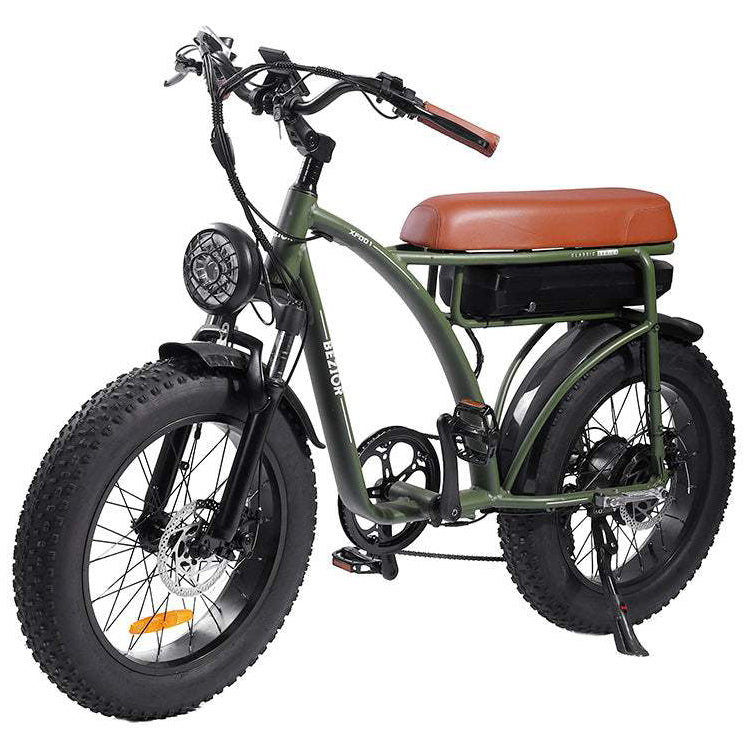 Bezior XF001, le Fat Bike électrique au look atypique de moto vintage à 1299€ Stock EU