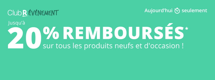 Rakuten, 20% de bon d'achat sur tout (Apple, Xiaomi, Samsung, TCL...) pour tous