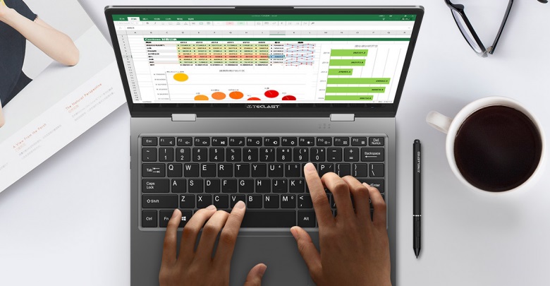 Portable convertible Teclast F5, écran 360 11.6 pouces et Gemini Lake N4100 à 255€49