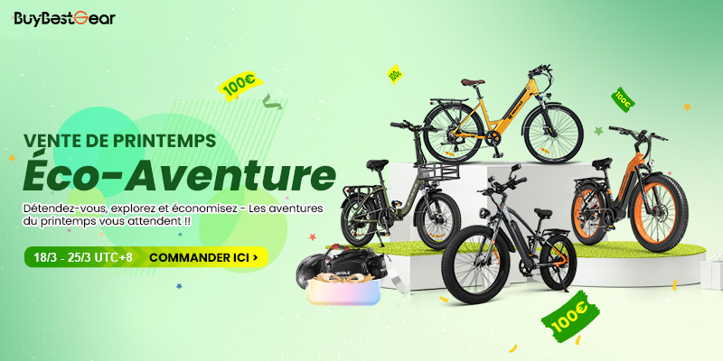 Vente de printemps Buybestgear, vélos électriques Fat Bike et plus en promotion