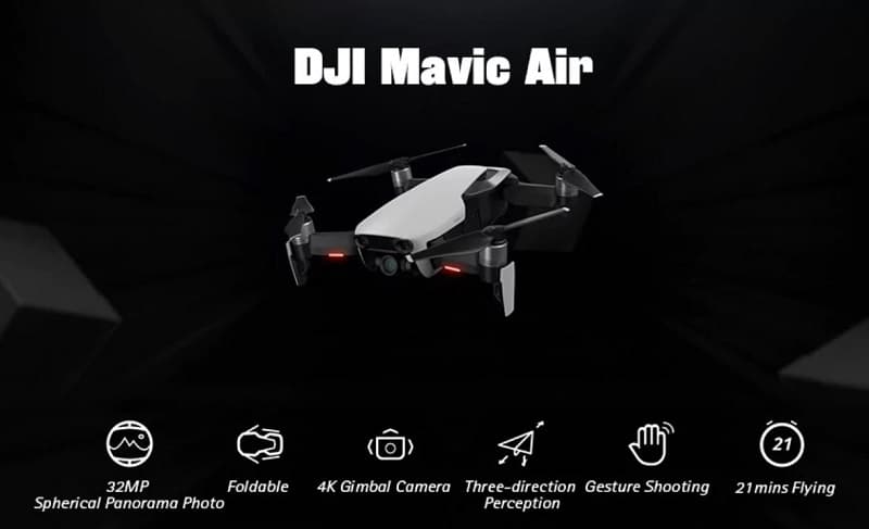 Nouveau drone DJI MAVIC Air, puissant et simple (656€)