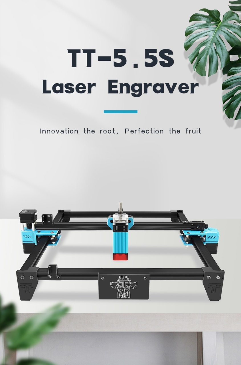 Twotrees Totem S, une machine de gravure 300x300mm avec laser 5.5W à prix jamais vu : 129,99€ seulement