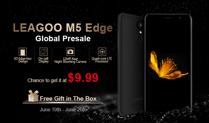 LEAGOO M5 Edge, les précommandes sont ouvertes à 73€59 avec accessoires offerts