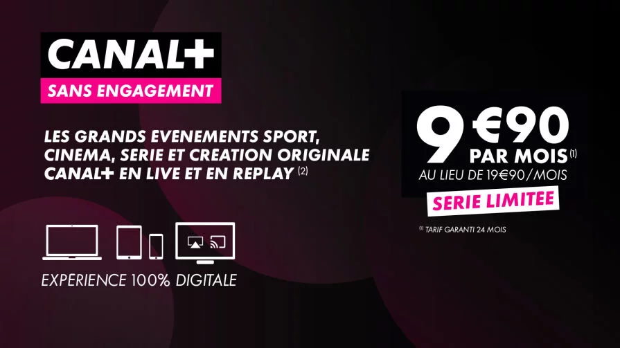 Vente privé bouquet Canal Plus évolutif OCS, NETFLIX via MyCanal compatible Android TV à 9.90€/Mois sans engagement
