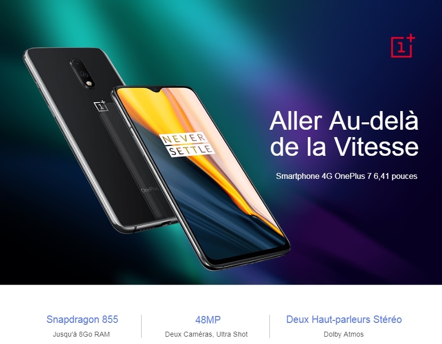 OnePlus 7, le smartphone Premium Snapdragon 855 APN 48 mégapixels à 361€