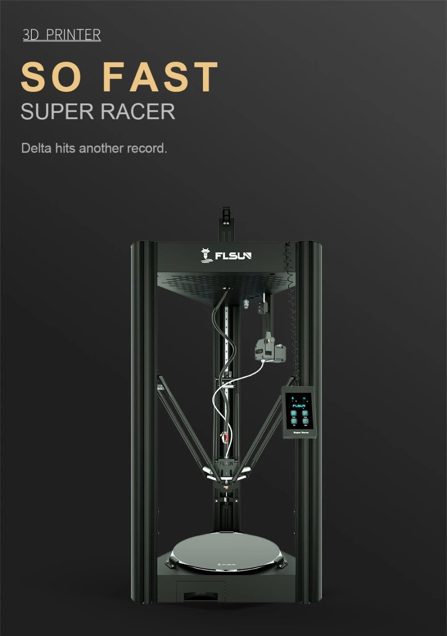 L'imprimante 3D DELTA FLSUN Super Racer SR à seulement 199€ livrée