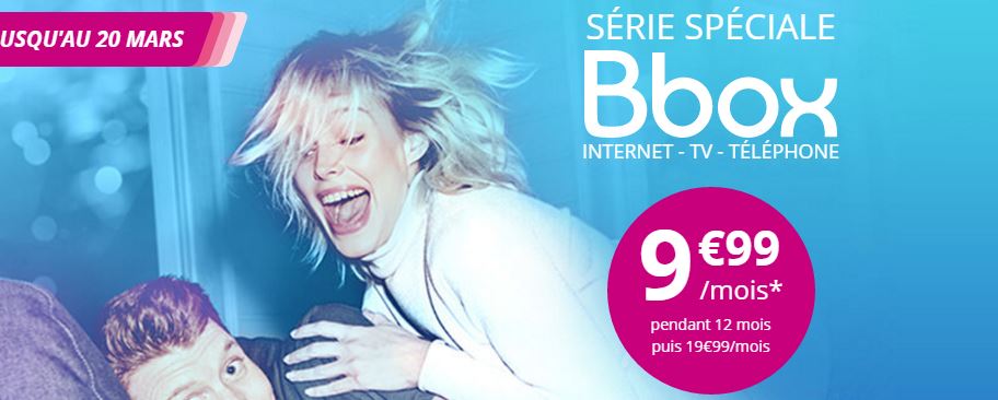 Bouygues Bbox, abonnement triple Play ADSL à 12.99€