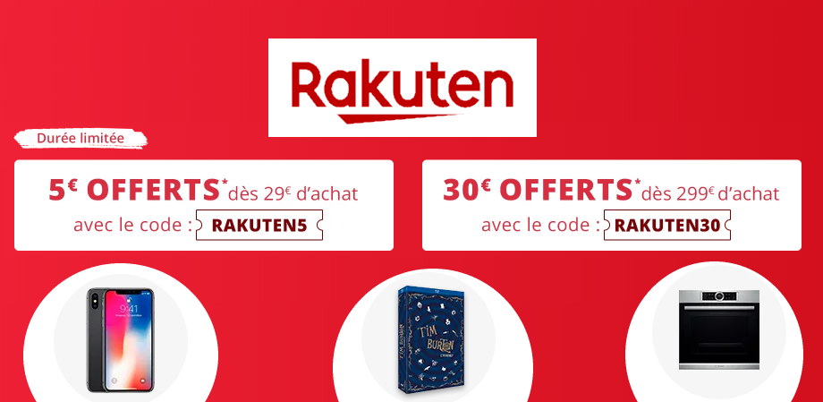 Rakuten, 5€ de réduction pour 29€ d'achat & 30€ pour 299€, Xiaomi Mi BOX S à 42€76