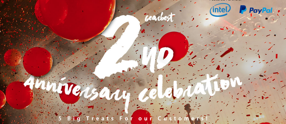 Prix spéciaux anniversaire 2 ans Gearbest, TV Box 4K à 20€, Tablettes Windows à 48€, ...