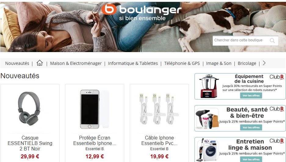 -25% sur la Boutique Boulanger Rakuten