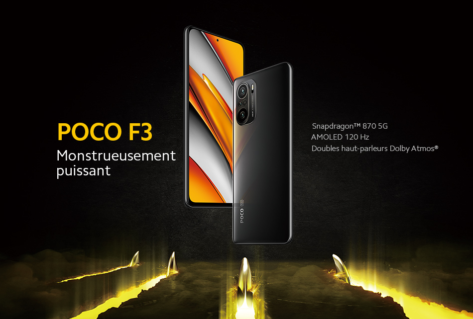Le POCO F3, SNAPDRAGON 870, Amoled et 5G à 244€ stock EU