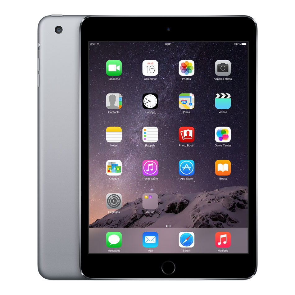 Apple iPad mini 3 gris sidéral 16Go à 299€90 (-25%) pour tous et 15€ de chèque cadeau pour adhérents