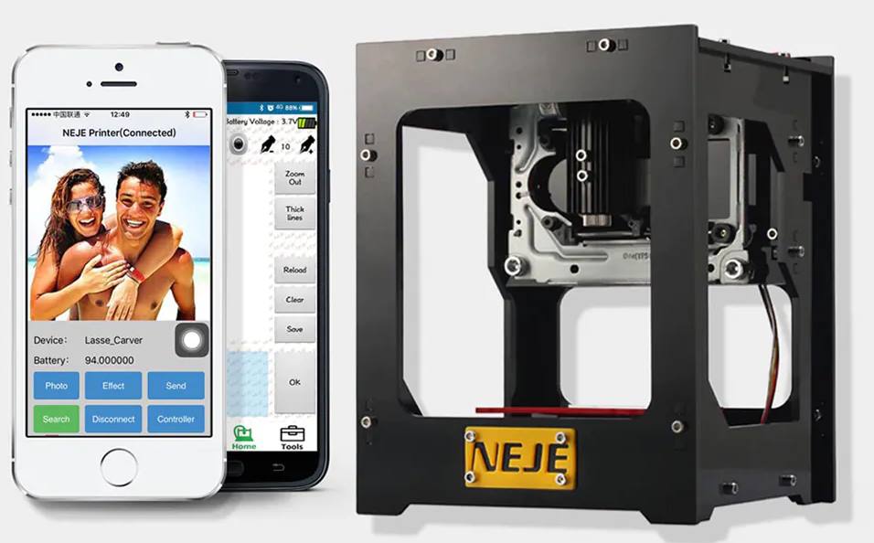 Imprimante gravure laser NEJE DK, portable, bluetooth et compatible smartphone 84€96