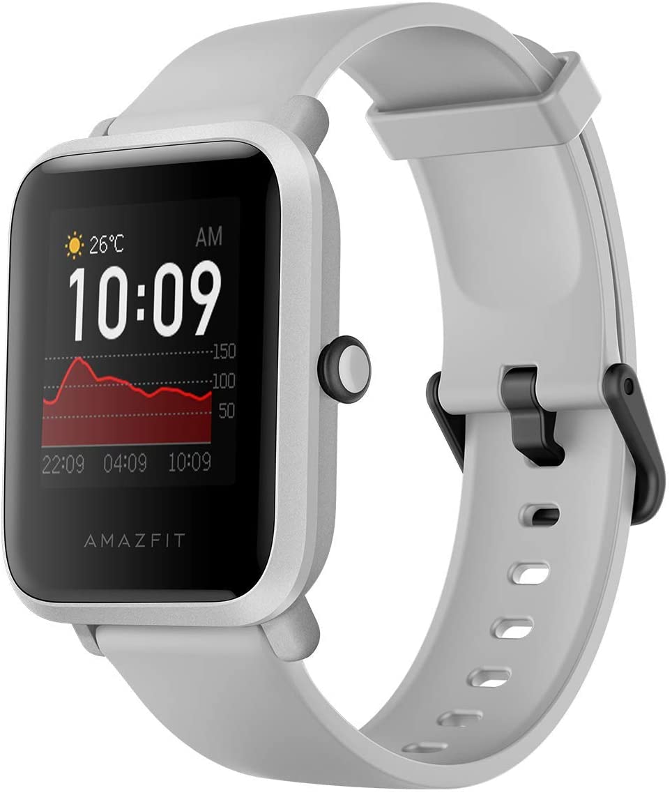 La Smartwatch Amazfit Bip S avec GPS, couleur blanche ou noire à 39€88